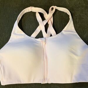 Lululemon Energy Pink Zip-Front Sports Bra 36D